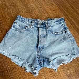 Moussy Blue Denim Shorts